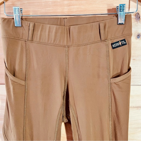 Kerrits Brown Equestrian Flare Pants w/Booty Grip Riding Bootcut Athletic USA - Picture 3 of 10